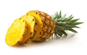 Polvo de la fruta piña